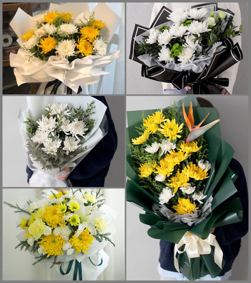 浙江省舟山普陀区桃花镇白事花束代送